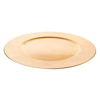 Блюдо круглое (пластик), D28см,золотой