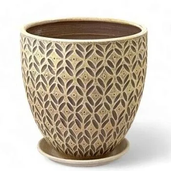 Горшок Ажур бархат бутон 2 24смх24см, 7,5л; Россия