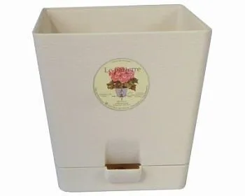 Кашпо пластиковое Квадрат, 17х14см, 3л; Академия цветоводства