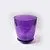 Горшок стеклянный, лиловый, 14,5х15см, 1л; Россия