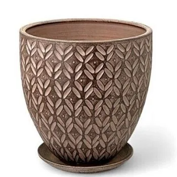 Горшок Ажур слива бутон 2 24смх24см, 7,5л; Россия