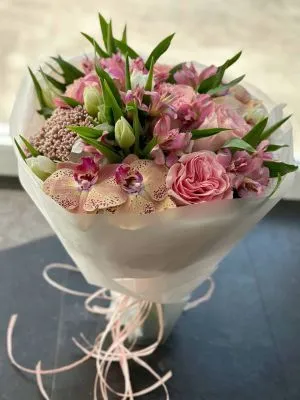 Букет Анжелика цветы уфа ВИДЕО