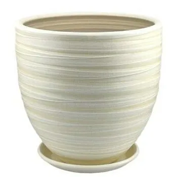 Горшок Модерн бутон 3 28смх28см, 12л, ваниль/Сады Аурики