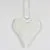 Украшение подвесное Сердце, 11,5х13см, белый