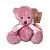 Игрушка м/н Медведь с бантом, 20см, темно-розовый