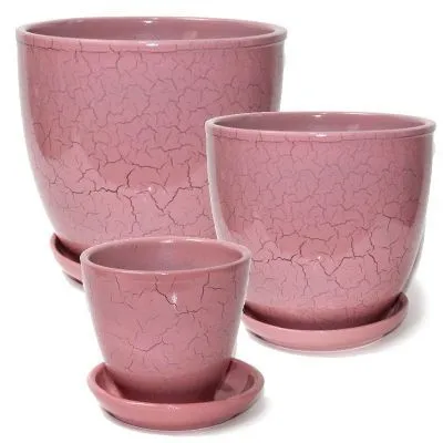 Горшок керамический Фантазия 441235 (3-й из набора), 17х17см, 2,5л; Белоруссия фото в интернет-магазине Флоранж