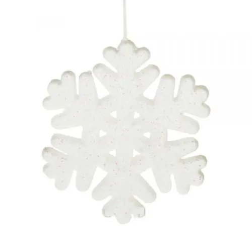 Елочное украшение "Снежинка" (пластик), 15см  фото в интернет-магазине Флоранж