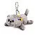 Игрушка Брелок Кот Басик с бантиком лежачий Kta-001