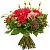 Букет Пламя страсти , состав Роза Гвоздика Эустома, цвет букета Красный, подходит Девушке Маме