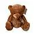 Игрушка м/н Медведь с бантом, 25см, коричневый