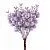 Набор веток с ягодами на вставках 6шт., H19см, сиреневый
