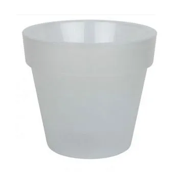 Горшок пластиковый Протея, белый, 14х14см, 1,4л; Академия цветоводства