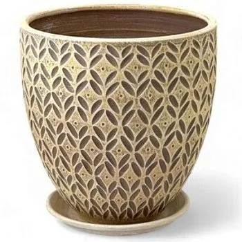 Горшок Ажур бархат бутон 3 28х28см, 12л; Россия