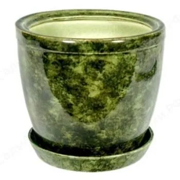Горшок керамический Кедр зеленый, 20х19см, 3л Россия