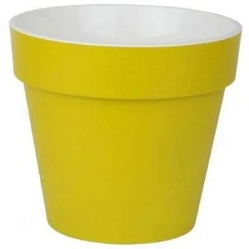 Горшок пластиковый Протея, фисташковый, 23,5х22,5см, 6л; Россия