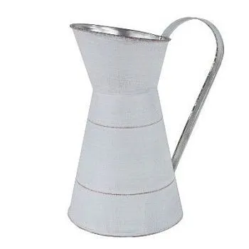Кувшин (металл), 14х11хH24см, белый