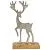 Фигура Олень (металл), 12,5х5хH21см, серебро