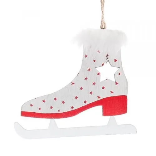 Елочное украшение "Конек" (дерево), 11.5х20.5см  фото в интернет-магазине Флоранж