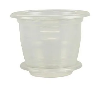 Горшок пластиковый для орхидей, прозрачный, 19х15см, 2л; Россия