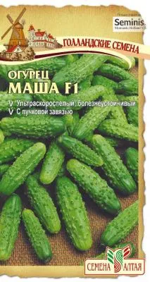 Огурец Маша (цветной пакет) 5шт; Семена Алтая фото в интернет-магазине Флоранж
