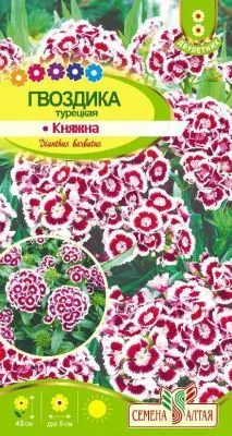 Гвоздика турецкая Княжна (цветной пакет) 0,2г; Семена Алтая фото в интернет-магазине Флоранж
