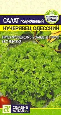 Салат кочанный Кучерявец Одесский (цветной пакет) 0,5г; Семена Алтая фото в интернет-магазине Флоранж