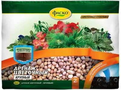 Дренаж крупный керамзитовый, 2л; Фаско фото в интернет-магазине Флоранж