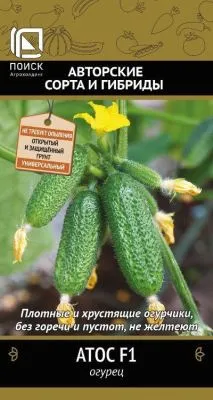 Огурец Атос F1 (цветной пакет) 12шт; Поиск фото в интернет-магазине Флоранж
