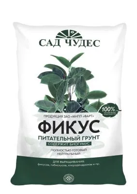 Грунт Фикус, 2,5л; Фарт фото в интернет-магазине Флоранж