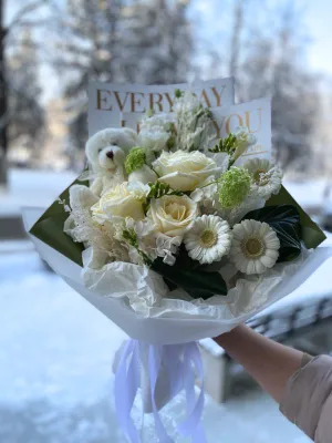Букет Белая нега 