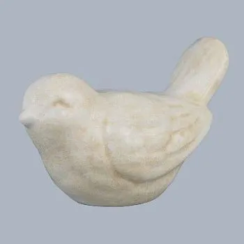 Сувенир Птичка (керамика), 13,5x8x9см, белый