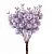 Набор веток с ягодами на вставках 6шт., H19см, сиреневый