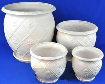 Горшок керамический Роза (4-й из набора) D 17,8 см; Россия