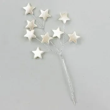 Всатвка со звездами, Н20см, белый