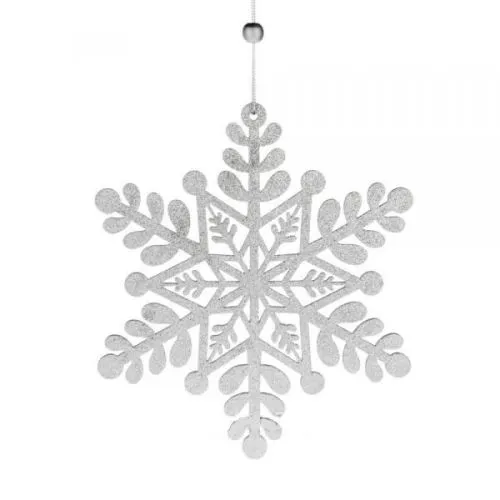 Елочное украшение "Снежинка" (дерево), 17.5х34см  фото в интернет-магазине Флоранж