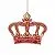 Украшение подвесное Корона со стразами, 13см