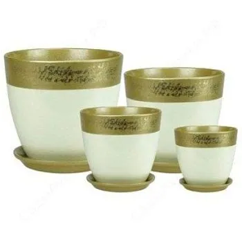 Горшок керамический Бутон Валенсия 592111 (4-й из набора) 21х218см, 5,4л; Россия