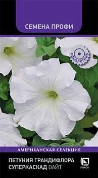 Петуния грандифлора Суперкаскад Вайт (цветной пакет) 10шт; Поиск