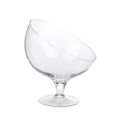 Ваза стеклянная Бренди Анабель с косым срезом, 16х19,1см; Россия фото в интернет-магазине Флоранж