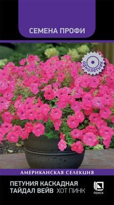 Петуния каскадная Тайдал Вейв Хот Пинк (цветной пакет) 5шт; Поиск фото в интернет-магазине Флоранж