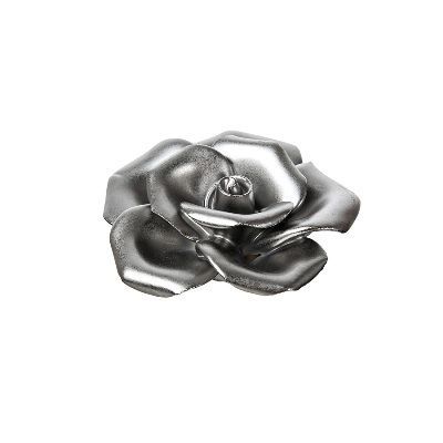 Сувенир Роза (металл), 6x2,5см, серебро фото в интернет-магазине Флоранж