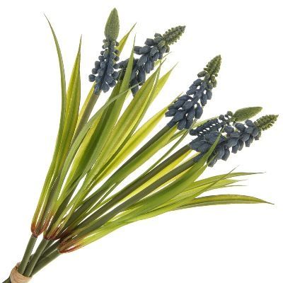 Букет цветов искусственных Мускари, H25см синий фото в интернет-магазине Флоранж