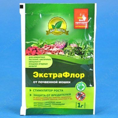 Инсектицид от почвенной мошки пакет Экстрафлор,1г фото в интернет-магазине Флоранж