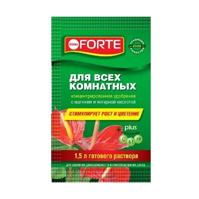 Удобрение для комнатных Красота, пакет, 10мл; Бона Форте фото в интернет-магазине Флоранж