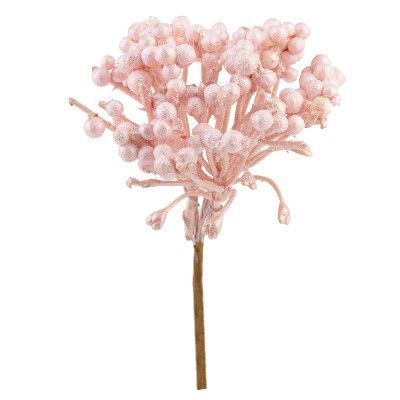 Ягоды на вставке, H14см, розовый фото в интернет-магазине Флоранж