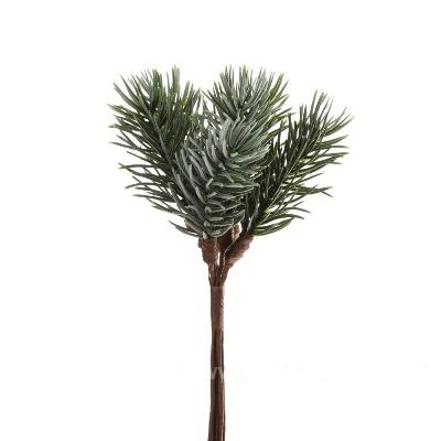 Набор еловых веток искусственных, 13 см, 6шт зеленый фото в интернет-магазине Флоранж