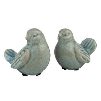 Сувенир Птичка (керамика), 10x7x8см, голубой фото в интернет-магазине Флоранж