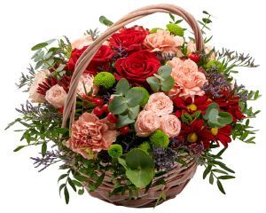 Цветы в корзине Особенный случай