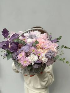 Цветы в корзине Краски осени