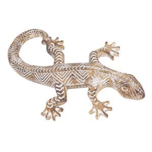 Сувенир Ящерица (полирезин), H2,5х18,5x11см, коричневый